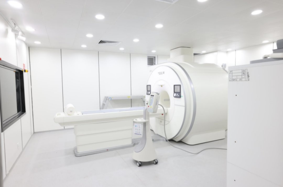 MRI scanner in a radiology suite